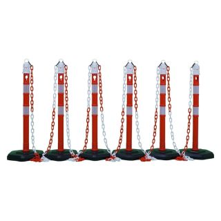 Stalp de lant - set, r/w 6 stalpi + lant 5x3m