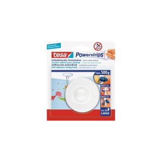 Carlig adeziv tesa Powerstrips Vario pentru tavan, 4 carlige, 6 benzi, TESA