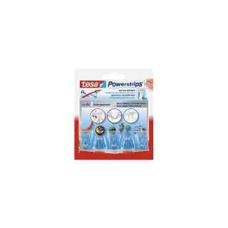 Carlige adezive tesa Powerstrips, 5 carlige, 8 benzi, TESA