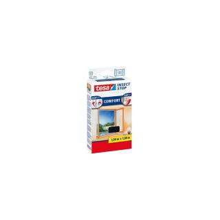 Plasa anti insecte tesa, pentru ferestre, 5.6 m x 1.6 m, antracit, TESA