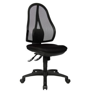 Scaun pivotant de birou model Open Point SY, negru, spatar 600 mm, TOPSTAR