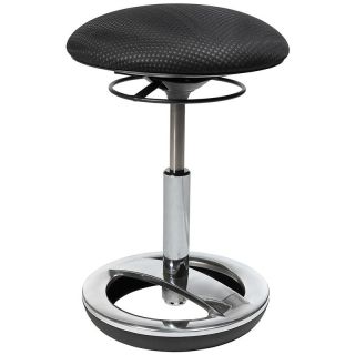 Taburet Sittness BOB, negru, inaltime reglabila 440 - 570 mm, sezut Ø 385 mm, TOPSTAR