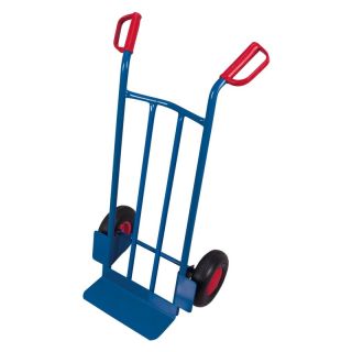 Carucior din otel tubular cu anvelope pneumatice, 250 kg, lopata 150 x 400 mm, VARIO