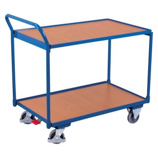 Carucior tip masa, cu 2 rafturi, portanta 250 kg, 985 x 590 mm, VARIOFIT