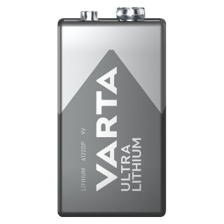 Baterie ULTRA Lithium 9V, E-bloc, ambalata individual in blister, VARTA