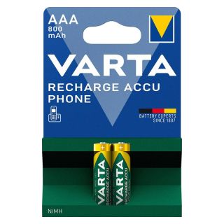 Acumulatori RECHARGE ACCU Phone Micro AAA, HR03, 800 mAh, blister de 2 buc, VARTA