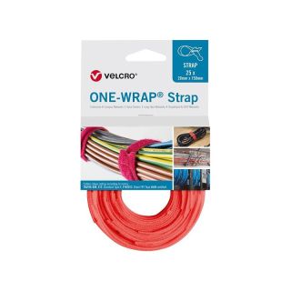 Legatura pentru cabluri cu Velcro ONE-WRAP Strap, 20 x 330 mm, portocaliu, 25 buc, VELCRO