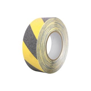 Banda adeziva antialunecare, negru/galben, 50mm, 18m