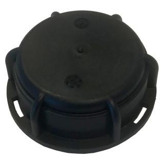 Capac container IBC PP, cu ventilatie, negru-rosu