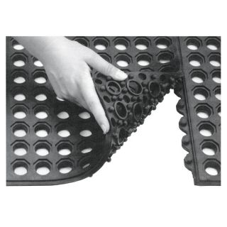 Covor de cauciuc SBR/NR, negru, deschis, 14 x 900 x 900 mm