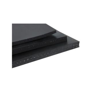 Placa de cauciuc standard NR/SBR, cu insertie, grosime 4 mm, 1400 x 10000 mm, negru