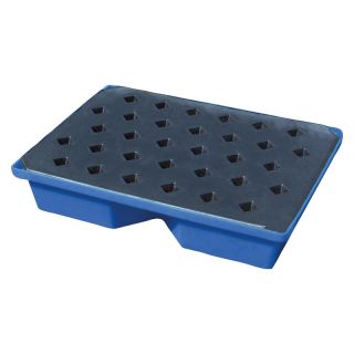 Tava de picurare PE ST40, pentru recipiente mici, 800 x 605 x 170 mm, 43 L, cu gratar