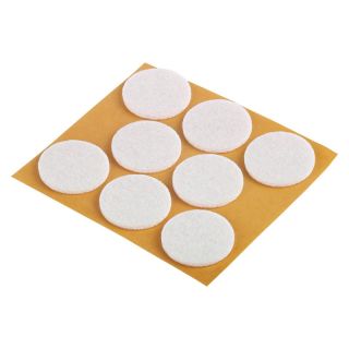 Set protectii pentru parchet PREMIUM, alb, rotund, Ø 28mm, autoadeziv pe picioarele mobilierului, 8 buc, ambalaj SB, FIX-O-MOLL