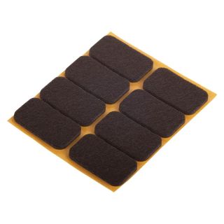 Set protectii pentru parchet PREMIUM, maro, patrat, 22 x 36mm, autoadeziv pe picioarele mobilierului, 8 buc, ambalaj SB, FIX-O-MOLL