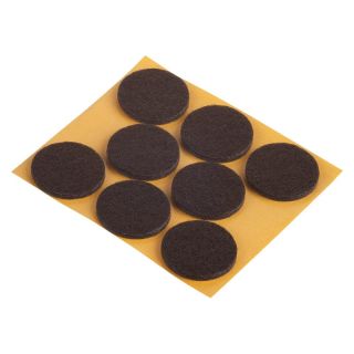 Set protectii pentru parchet PREMIUM, maro, rotund, Ø 28mm, autoadeziv pe picioarele mobilierului, 8 buc, ambalaj SB, FIX-O-MOLL