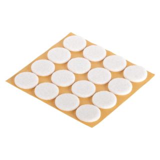 Set protectii pentru parchet PREMIUM, alb, rotund, Ø 22mm, autoadeziv pe picioarele mobilierului, 16 buc, ambalaj SB, FIX-O-MOLL