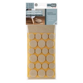 Set protectii pentru parchet BIGDUO, autoadeziv pe picioarele mobilierului, 22 buc, ambalaj SB, FIX-O-MOLL