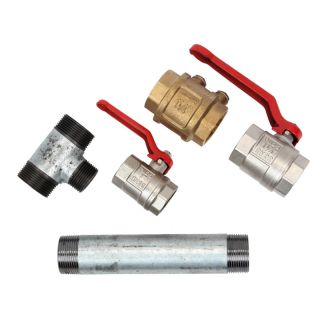 Cap dublu pentru pompe, AG 1.1/4", robinet cu bila, lungime 400mm, FLORAWORLD