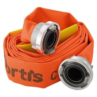 Furtun plat Fortis cuplaj C 52mm 5m portocaliu