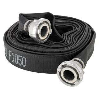 Furtun plat Fortis cuplaj L 75mm 20 m negru