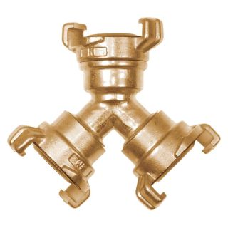 Piesa de ramificatie GEKA, cu racord de cuplare, pentru furtun de la 3/8" pana la 1.1/2", din alama, GEKA