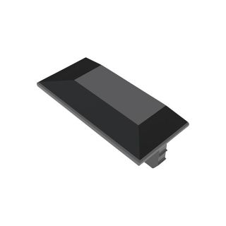 Capac profilat de capat KitchenLine, fixare prin clipsare, negru, HALEMEIER