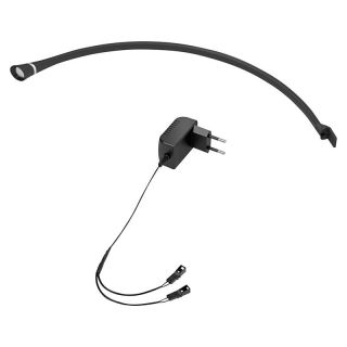 Lampa LED Miles, instalare la capul patului, 133 lm/W, alb cald, 12V, neagra, HALEMEIER