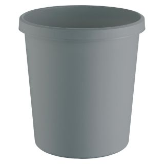 Cos de gunoi, model The green german, din plastic reciclat, 18 l, inaltime 331 mm, Ø 315 mm, gri deschis