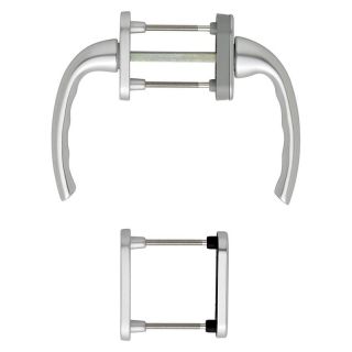 Set maner pentru usa de balcon 63–68mm, seria Tokyo 0710RH/66N/U26/0710, 7 mm, PZ, F1, HOPPE