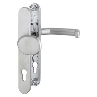 Maner pentru usi profilate 67-72mm, Liverpool E86G/3357N/1313G, sild ingust si buton, 8/92mm, PZ, inox, HOPPE