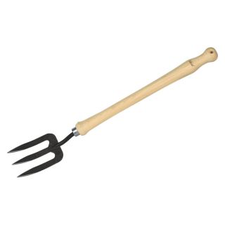 Furca de mana IDEAL 3 dinte maner de fag 40 cm