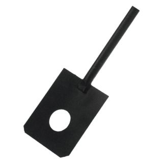 Maner cu gaura de gaz lacuit negru pentru mortar, 180 x 230 mm