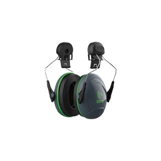 Casti de protectie Sonis 1, pentru atasare la casca, 80-107 dB, verde, JSP