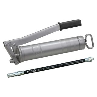 Ganzstahl-Fettpresse E500 m. Schlauch M10x1 400g Kartusche /500g loseMATO