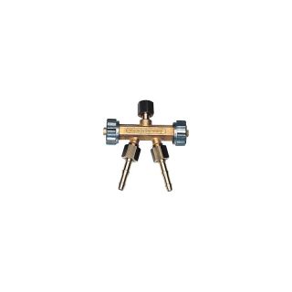 Robinet dublu pentru gaz DIN 8542, 3/8" L