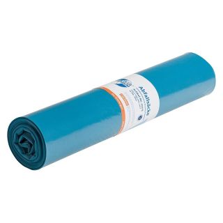 Saci menajeri Premium Plus 120 l, albastru, 700 x 1100 mm, grosime 31 μm, rola de 25 buc