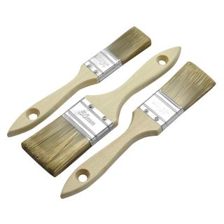 Set de perii plate FSC glazura fiecare 1x 30mm, 40mm, 50mm, punga maro PET/calareț, conform BSCI Nespoli