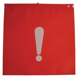 Steagul final 30 x 30 cm cu amprenta semnul exclamarii