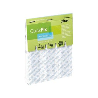 Pachet de reumplere QuickFix long, 30 plasturi lungi, albastre, PLUM