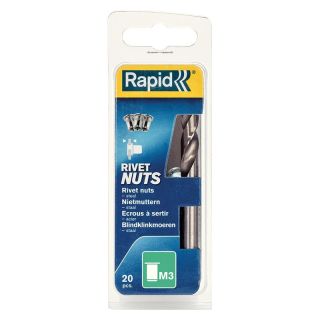 Nit piulite filetate, otel, M3, 20 buc, RAPID