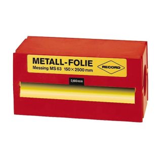 Folie calibrata din alama, 150x2500x0,050mm, RECORD