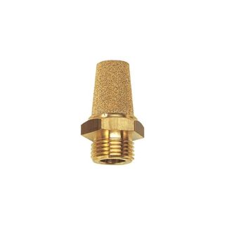 Amortizor de zgomot din bronz sinterizat, hexagonal, filet de alama, G3/8", Ø 14 mm, cheie 19 mm, RIEGLER