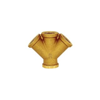 Racord pneumatic, dublu, din alama, 2x filet interior, G 3/8", 53.5x50mm, RIEGLER