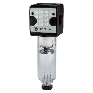 Filtru pneumatic, serie multifix, cu recipient din policarbonat, G1/4", 2100 l/min, G1, RIEGLER
