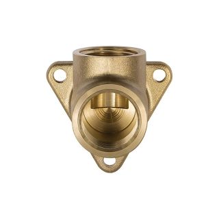 Suport de tavan pentru montare pe perete, alama, 2 x G1/2" filet interior, 34 mm, RIEGLER