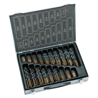 Set burghie Alpen HSS, cilindrica, 1-10mm, 170 bucati