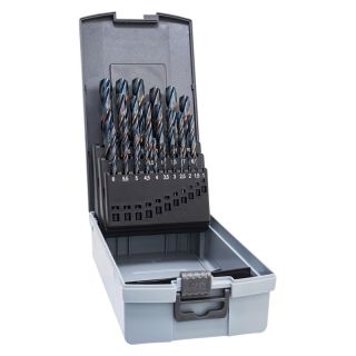 Set burghie Alpen HSS, cilindrica, 1-13mm, 25 bucati