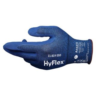Manusi protectie statica Ansell HYFLEX 11-819 ESD, albastru, mas. 10