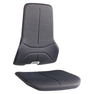 Perne pentru scaunul de lucru ESD Neon, spatar si sezut, tapterie din stofa neagra, BIMOS