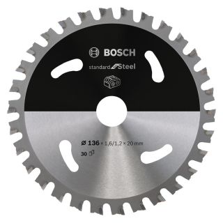 Panza fierastrau circular Bosch PRO Steel, 136x20x1.6/1.2mm, 30 dinti